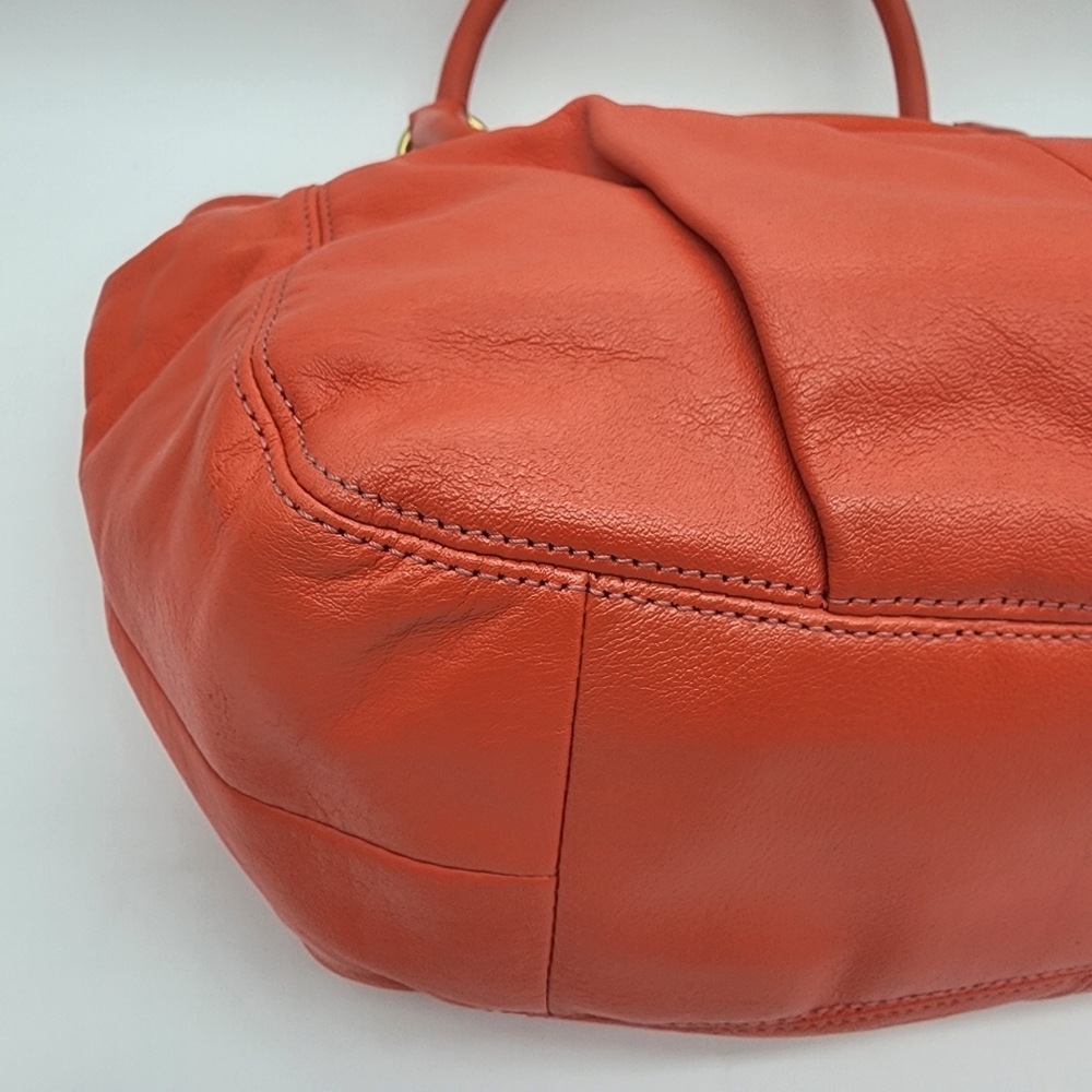 Coach Ashley F23308 Tearose Coral Leather Tote Shoulder Bag Medium - Picture 11 of 16